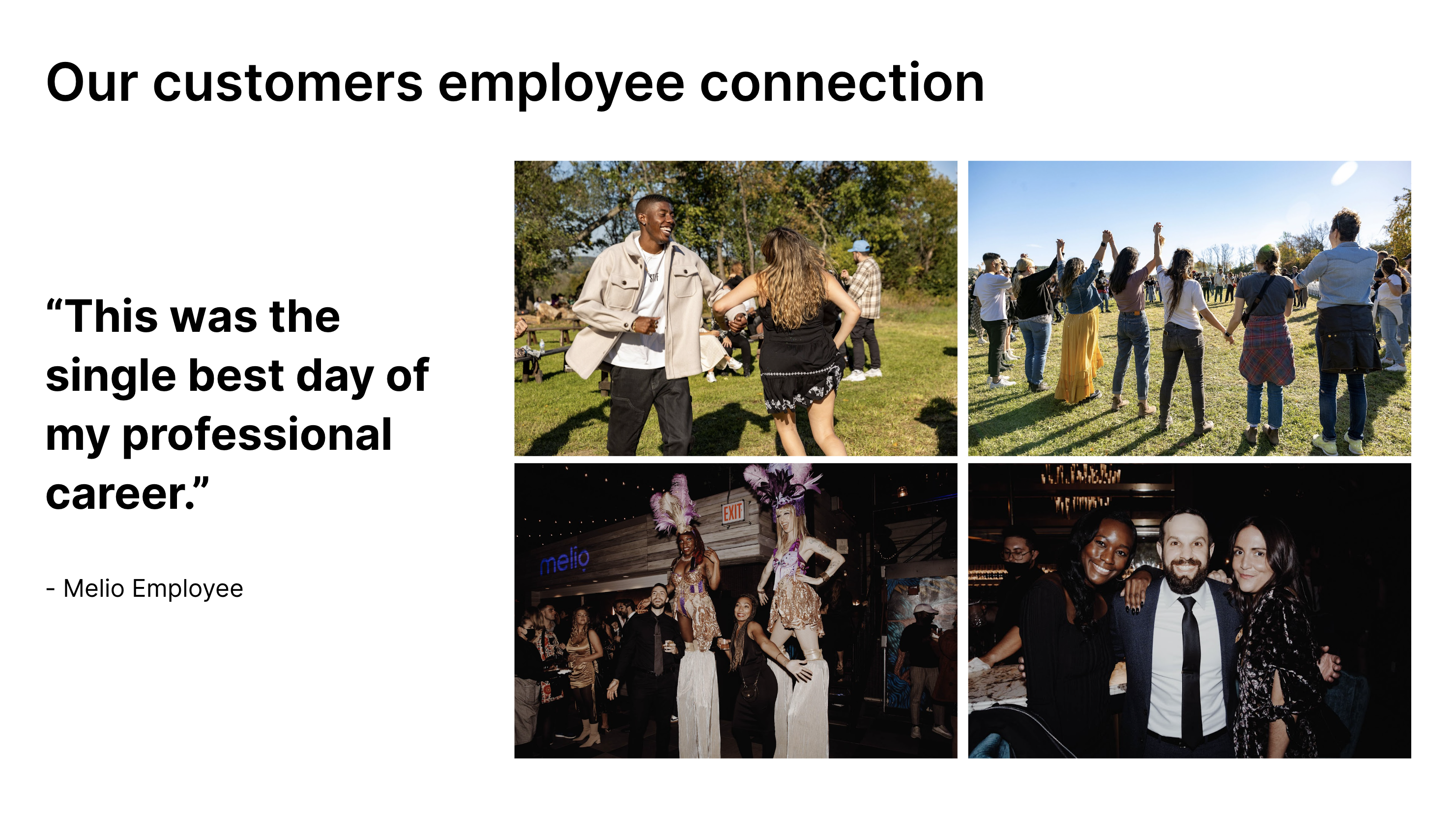 Customers employee connection